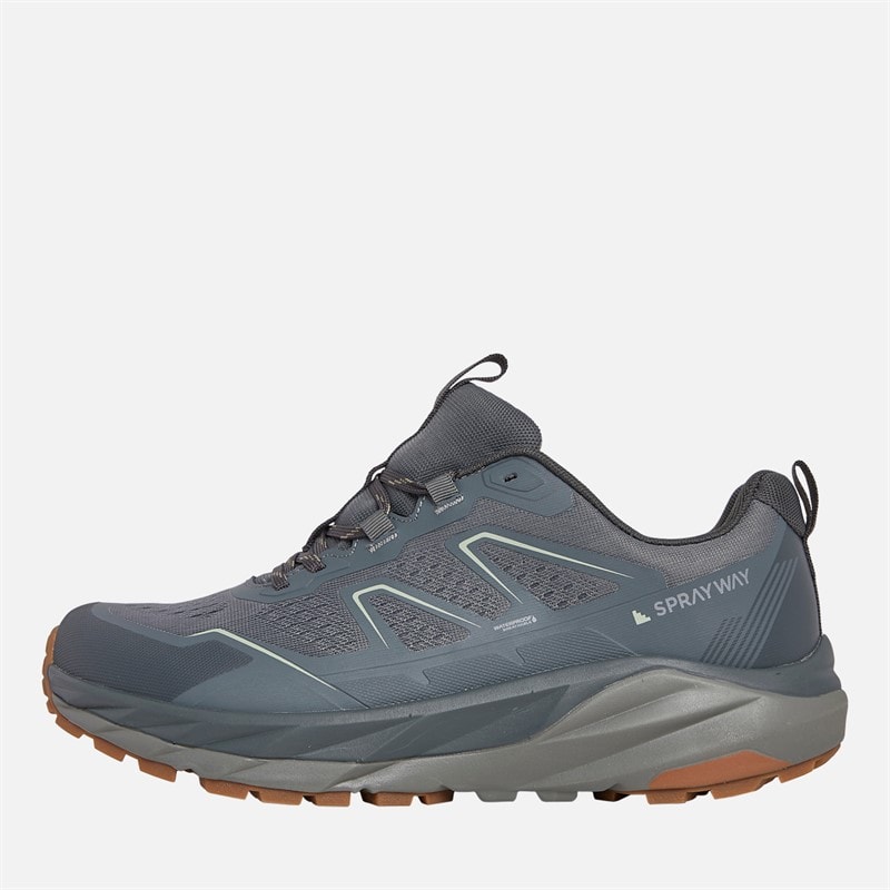 Sprayway Mens Higger 2 HydroDRY Waterproof Trail Walking Shoes Grey/Dark Shadow