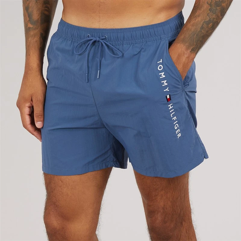 Tommy Hilfiger Mens Drawstring Swim Shorts Aegean Sea