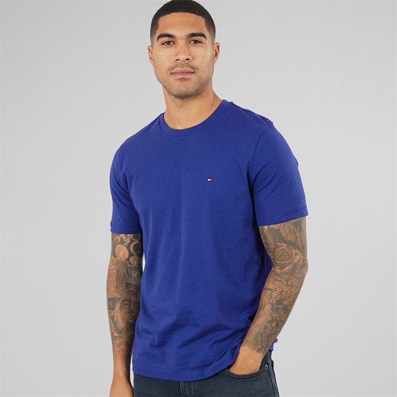 Tommy Hilfiger Mens Seasonal T-Shirt Pigment Blue