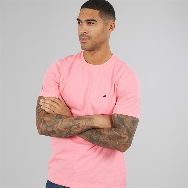 Tommy Hilfiger Mens Seasonal T-Shirt Doll Pink