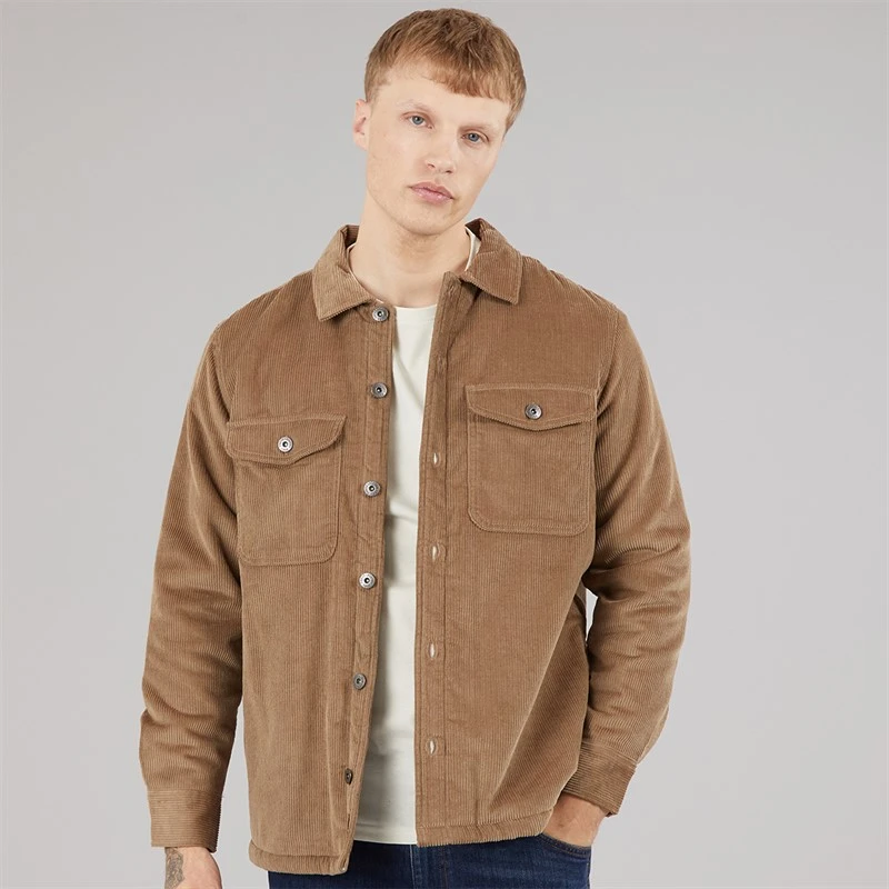 Tokyo Laundry Mens Cropley Fleece Jacket Dark Stone