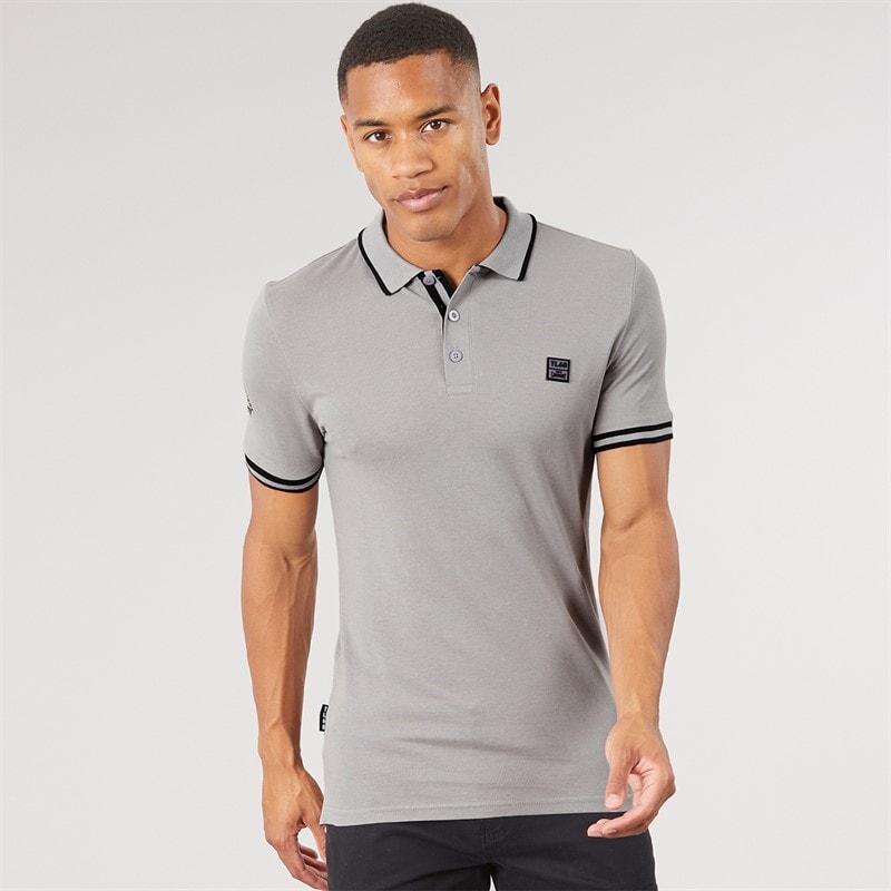 Tokyo Laundry Mens Gayle Polo Shirt Chiseled Stone