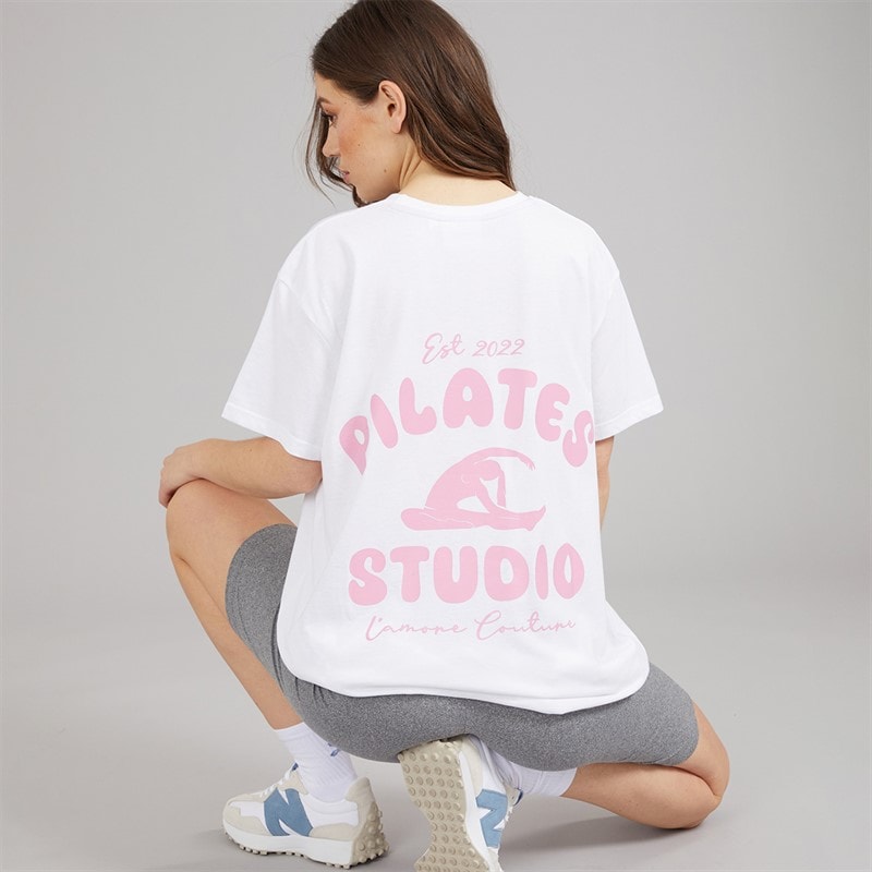 L'amore Couture Womens Ballena T-Shirt White