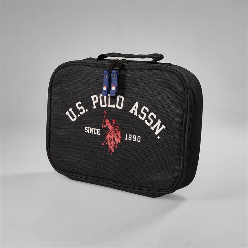 U.S. POLO ASSN. Boys USPA Signature Arch Print Lunch Bag Black
