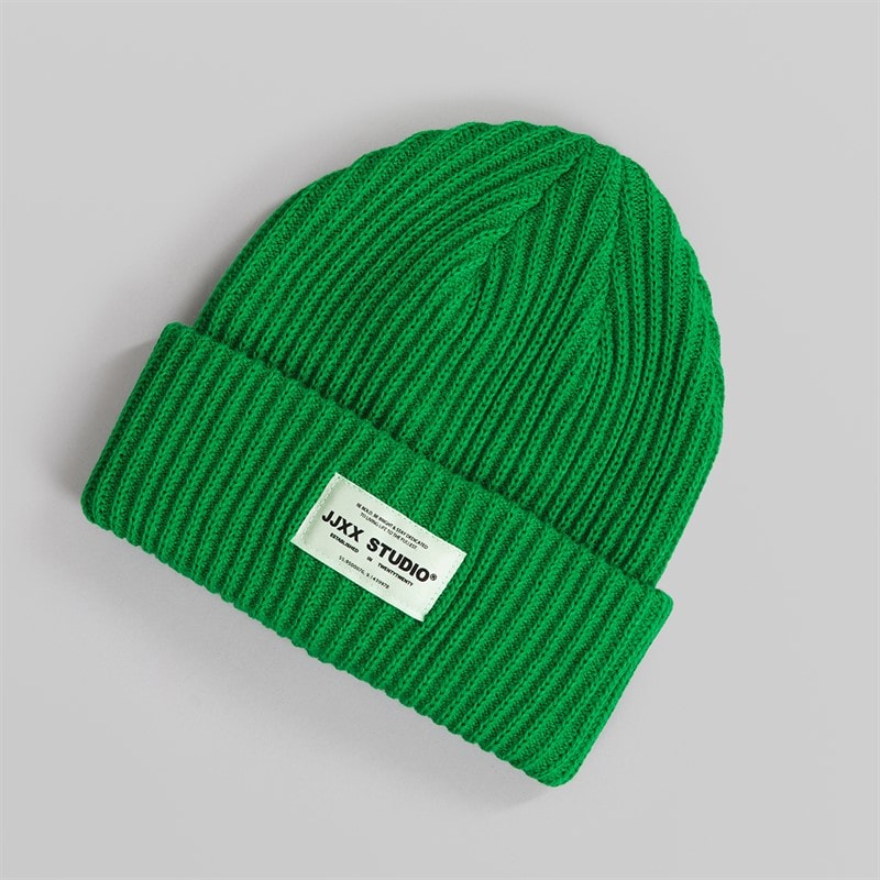 JJXX Womens Othelia Knit Beanie Green Bee