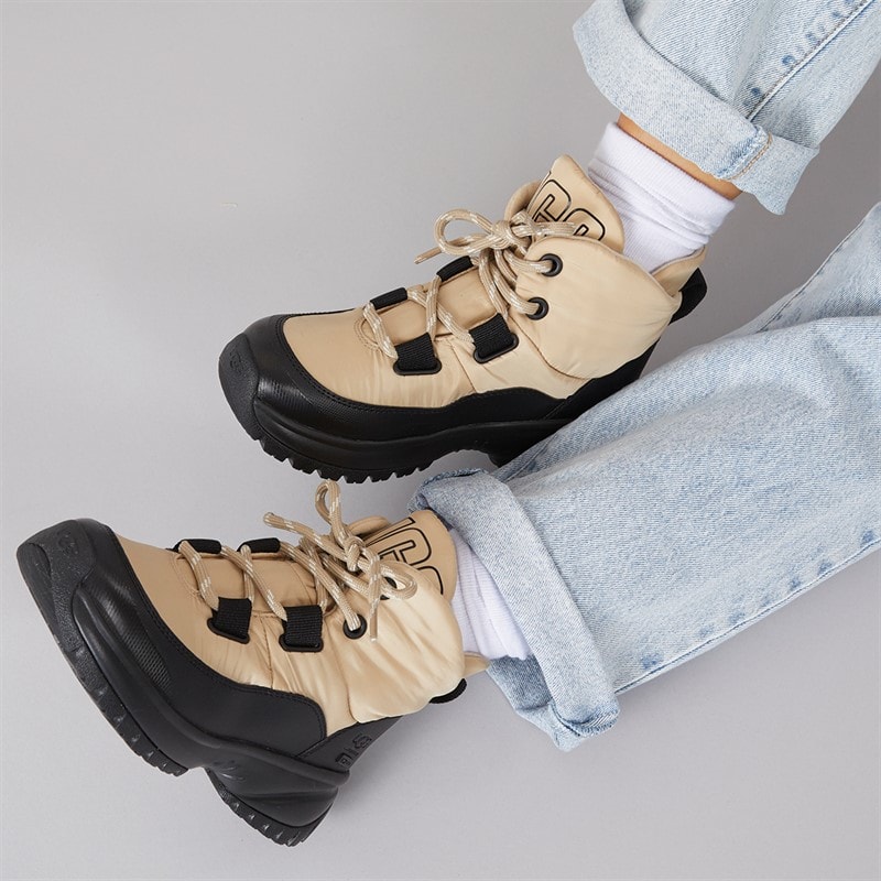 UGG® Womens Yose Puffer Lace Boots Mustard Seed