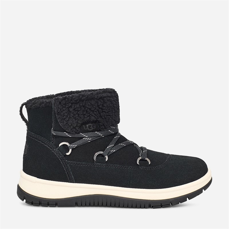 UGG® Womens Lakesider Heritage Lace Boots Black