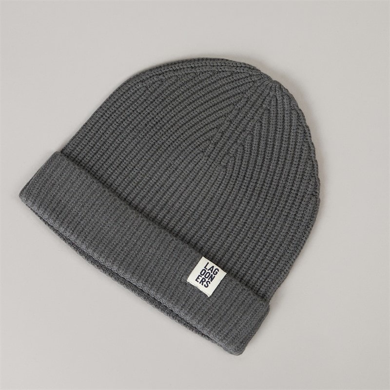 Lagooners Mens Spruce Beanie Steel Grey