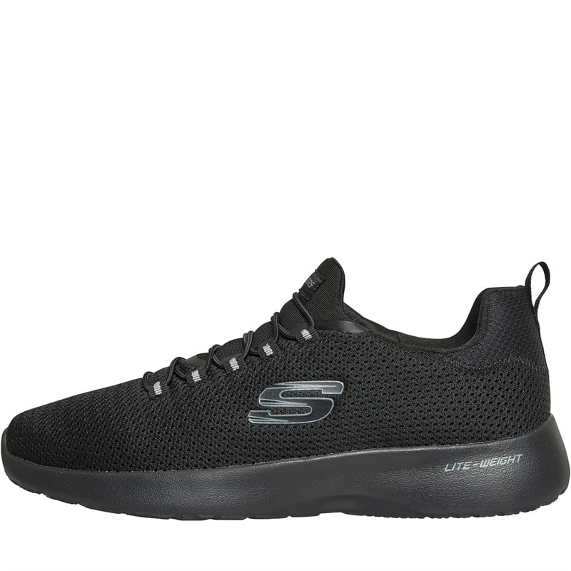 SKECHERS Mens Dynamight Trainers Black/Black