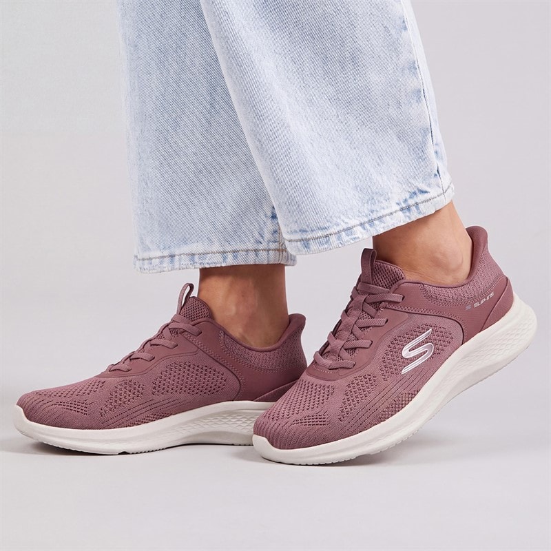 SKECHERS Womens Slip-Ins Skech-Lite Pro 2.0 Smooth Current Trainers Dark Mauve