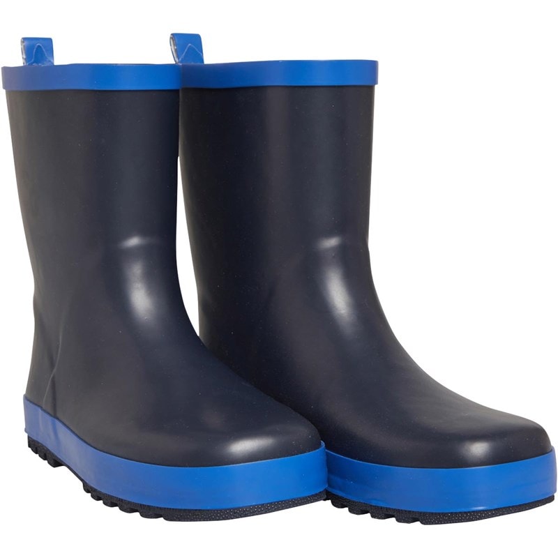 Mad Wax Junior Boys Plain Wellies Royal/Navy