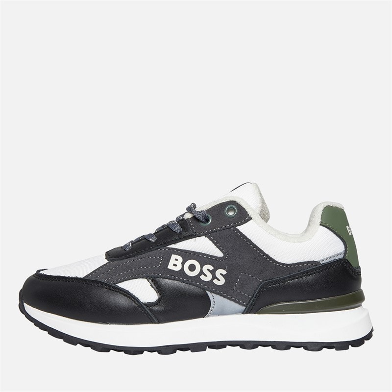 BOSS Junior Boys Multi Panel Trainers Black