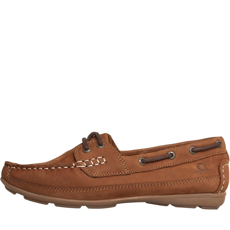 Chatham Marine Womens Bombora Deck Shoes Light Brown