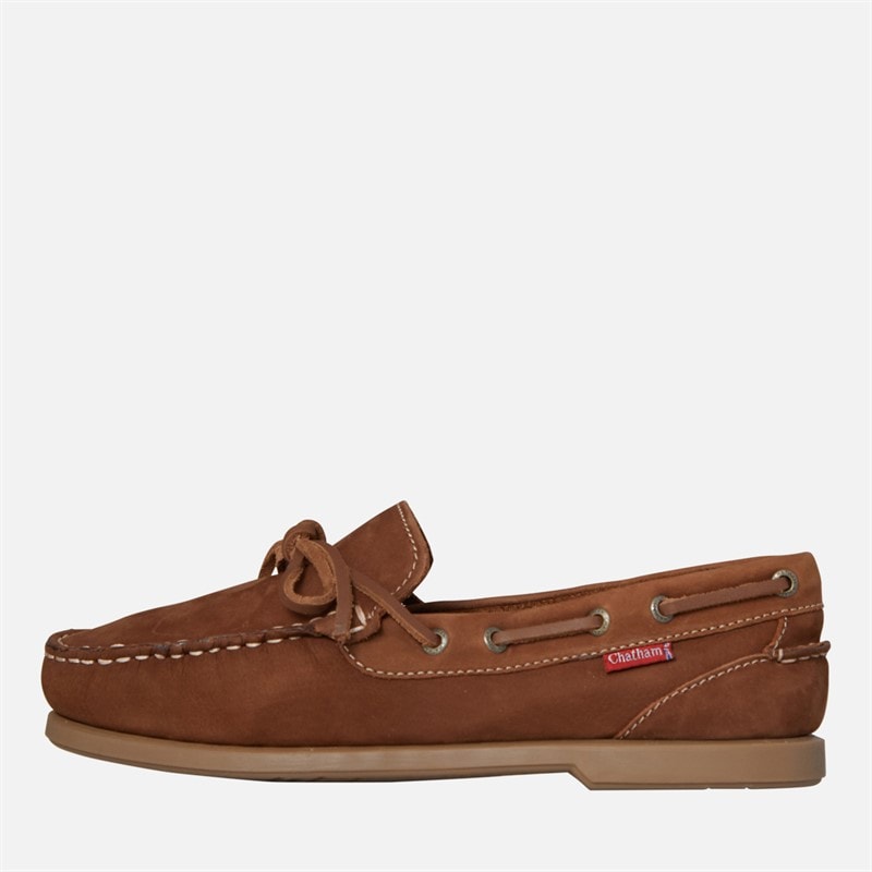 Chatham Marine Mens Culham Deck Shoes Brown/Gum