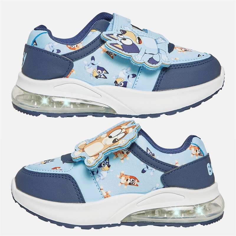 Bluey Kids Infants Nia Light Up Trainers Light Blue/Multi