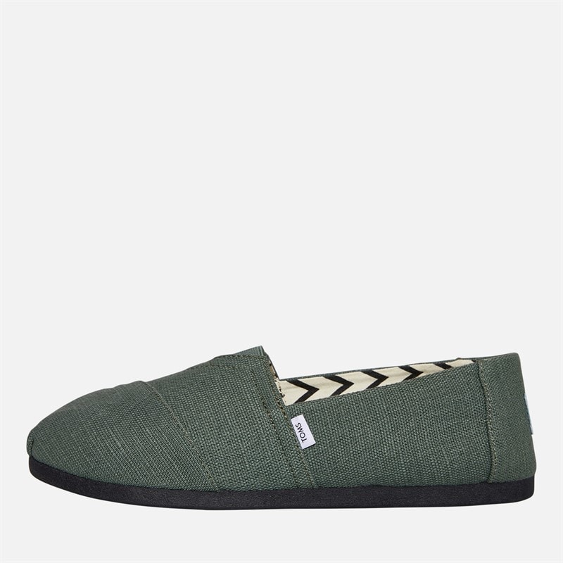 TOMS Mens Canvas Alpargata Espadrilles Medium Green