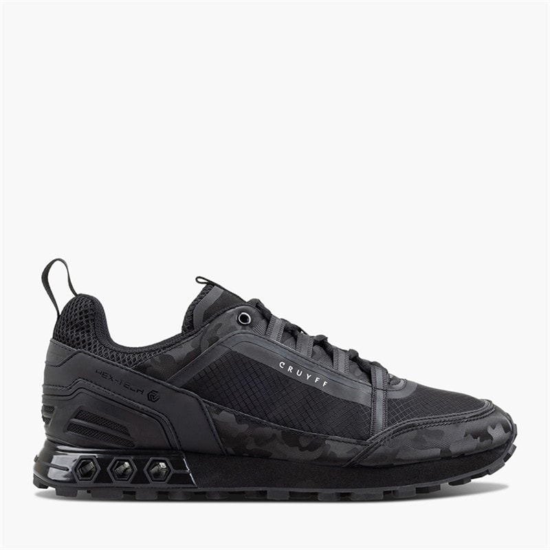 Cruyff Mens Spectra Trainers Black Camo