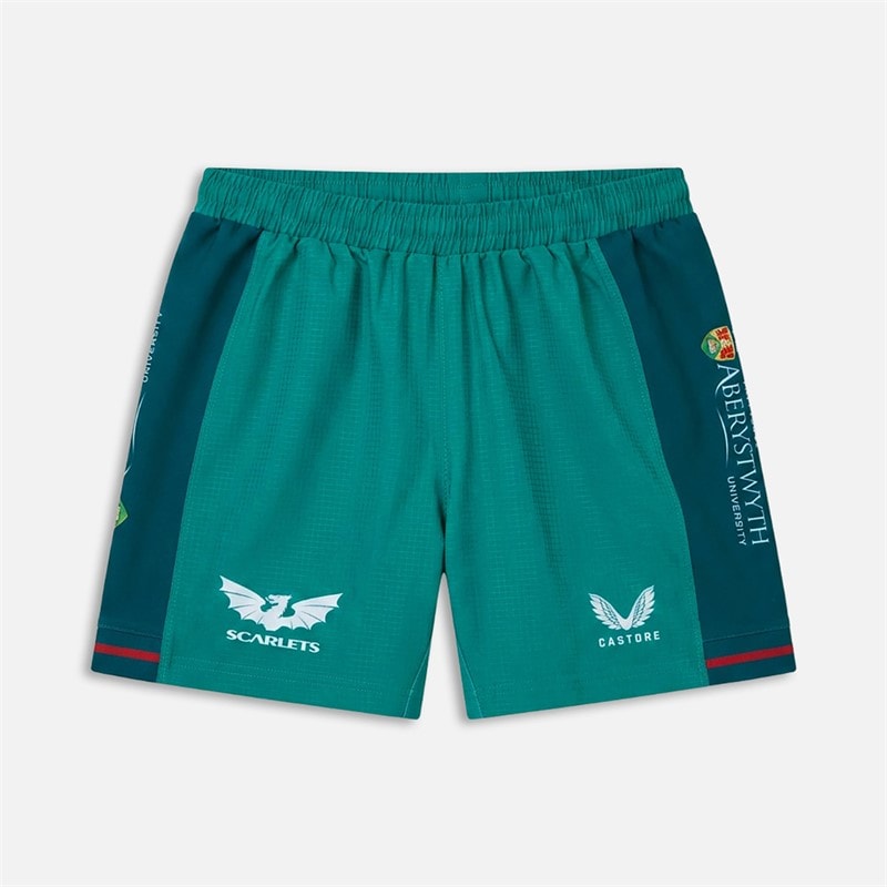 Castore Junior SCA Scarlets Rugby 23/24 Away Shorts Blue