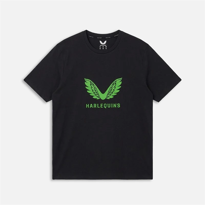 Castore HFC Harlequins Rugby 24/25 Pro Players Lock Up T-Shirt Caviar