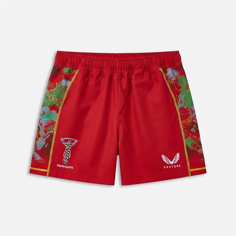 Castore Womens HFC Harlequins Rugby 24/25 Pro Third Shorts Jester Red