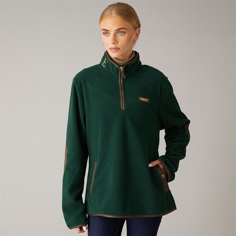 Foxdale Womens Sadle 1/4 Zip Fleece Scarab