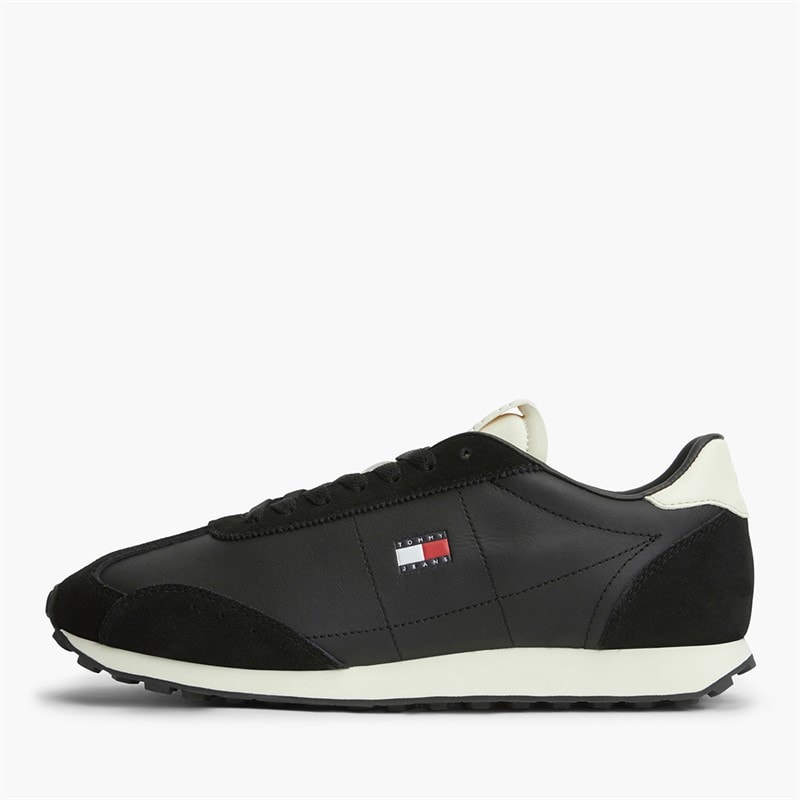 Tommy Jeans Mens Retro Runner Archive Trainers Black
