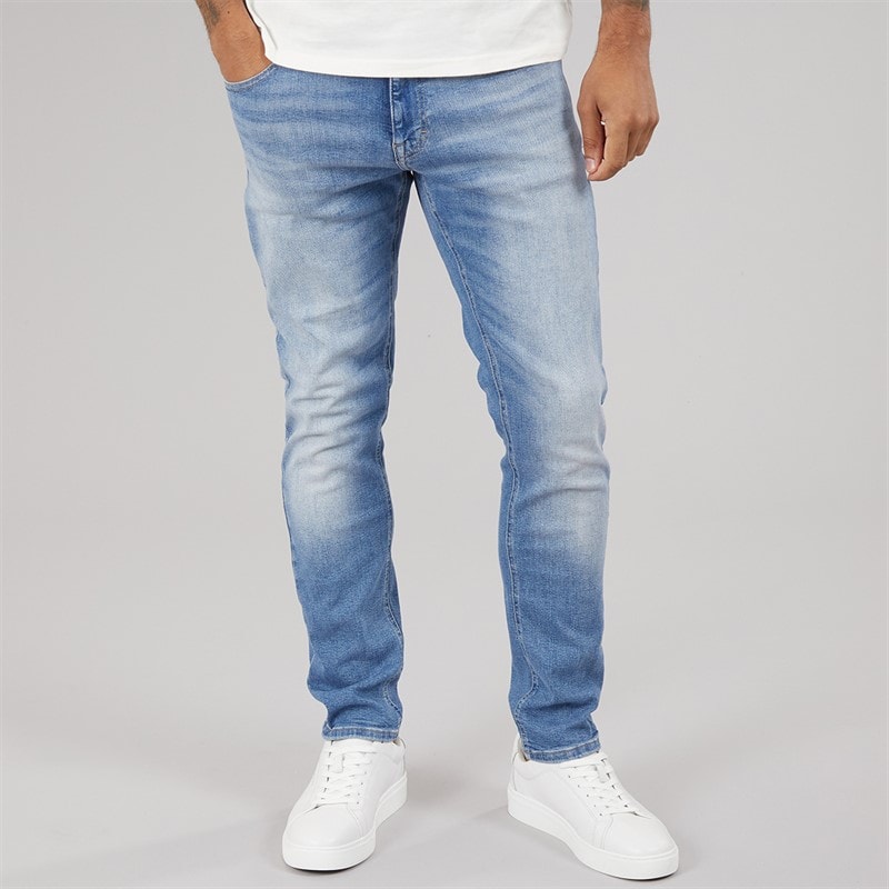 Tommy Jeans Mens Slim Tapered Jeans Denim Medium