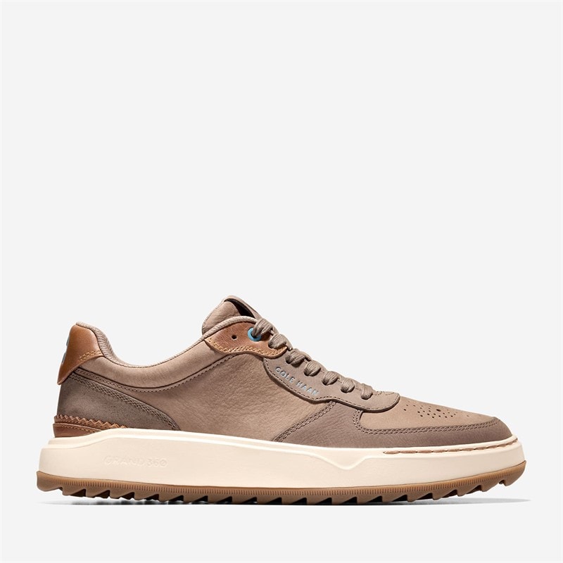 Cole Haan Mens Grandpro Crossover Golf Shoes Irish Coffee/Morel/Ivory