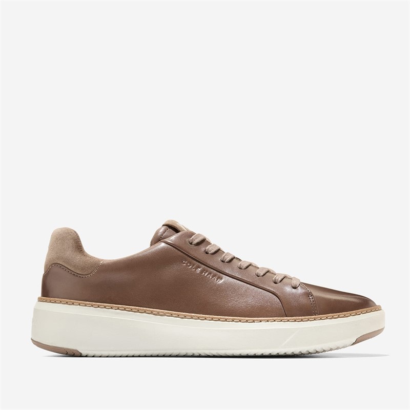 Cole Haan Mens Grandprø Topspin Trainers Coffee/Silver Birch Coffee-Silver Birch