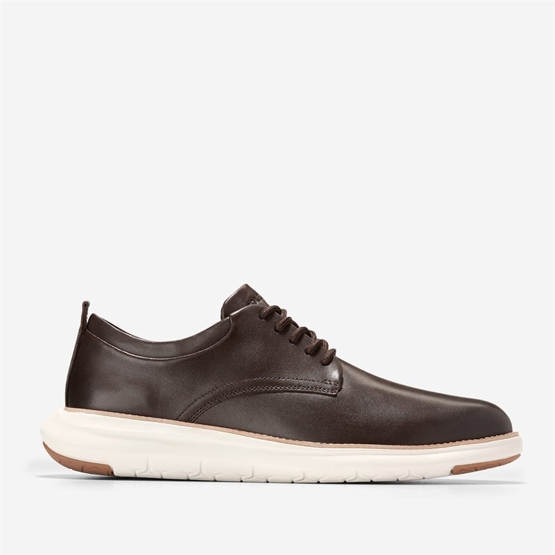 Cole Haan Mens Grand Remix Oxford Shoes Dark Chocolate/Silver Birch Dark Chocolate-Silver Birch