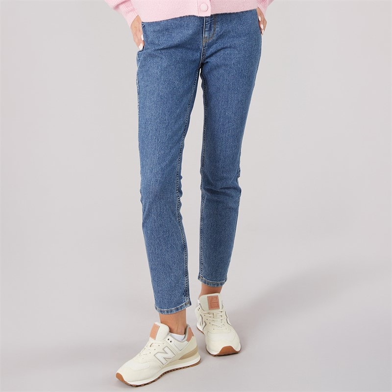 JJ REBEL Womens Womes Michelle Skinny Fit Jeans 635 Mid Blue