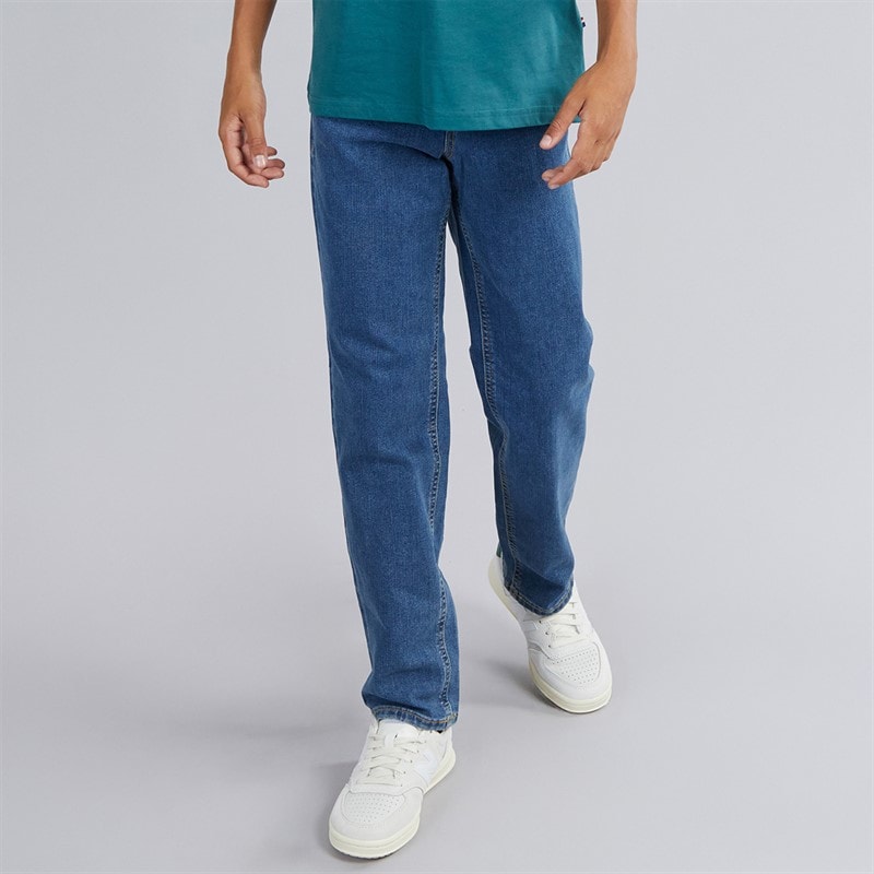 JJ REBEL Boys Noah Regular Fit Jeans Mid Blue