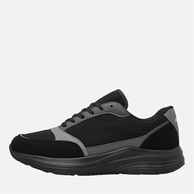 Archive Studios Mens Runner Trainers Black