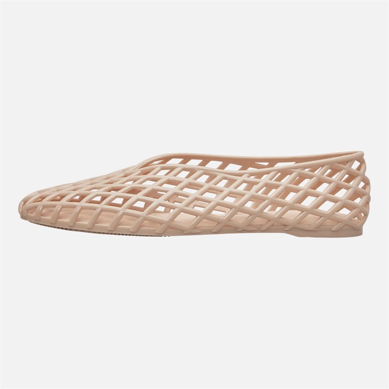 SEQWL Womens Jelly Ballerina Flats Beige