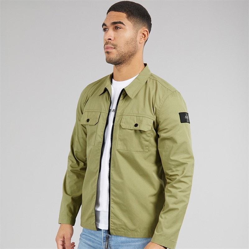 Avant Garde Mens Arden Overshirt Sage