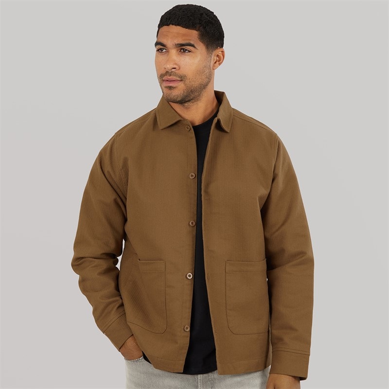 Avant Garde Mens Copponi Cord Shacket Brown