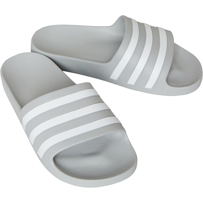 adidas Adilette Aqua Slides Grey Two/Footwear White/Grey Two