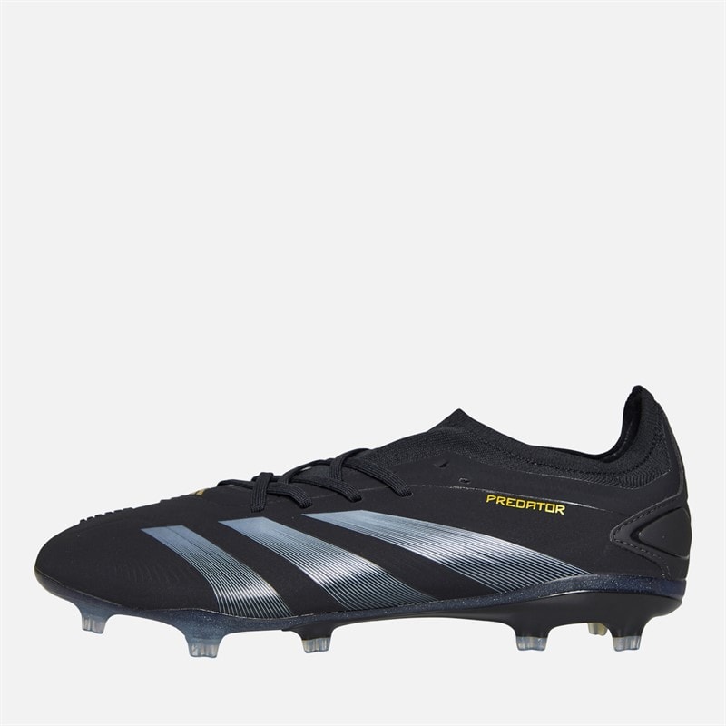 adidas Mens Predator Pro Dark Spark Pack FG Firm Ground Football Boots Core Black/Carbon/Gold Metallic