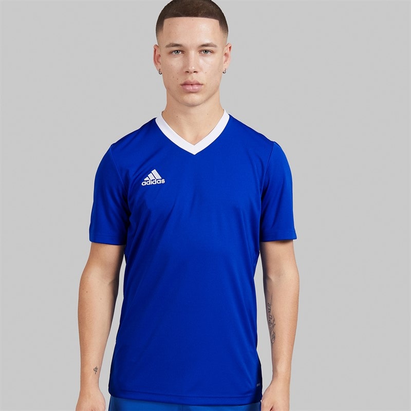 adidas Mens Entrada 22 T-Shirt Team Royal Blue