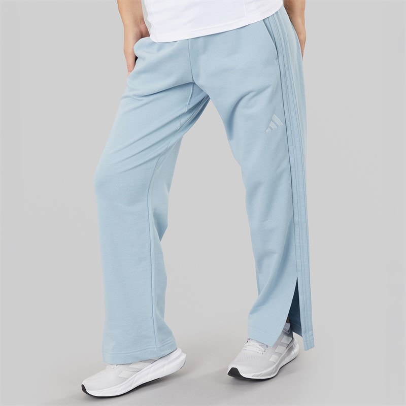 adidas Womens ALL SZN 3-Stripes French Terry Straight Leg Joggers Wonder Blue