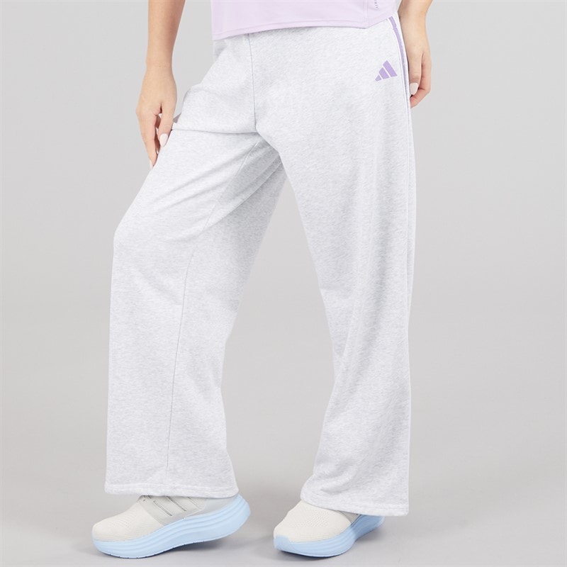 adidas Womens Essentials Colour Pop French Terry Joggers Ligh Grey Heather