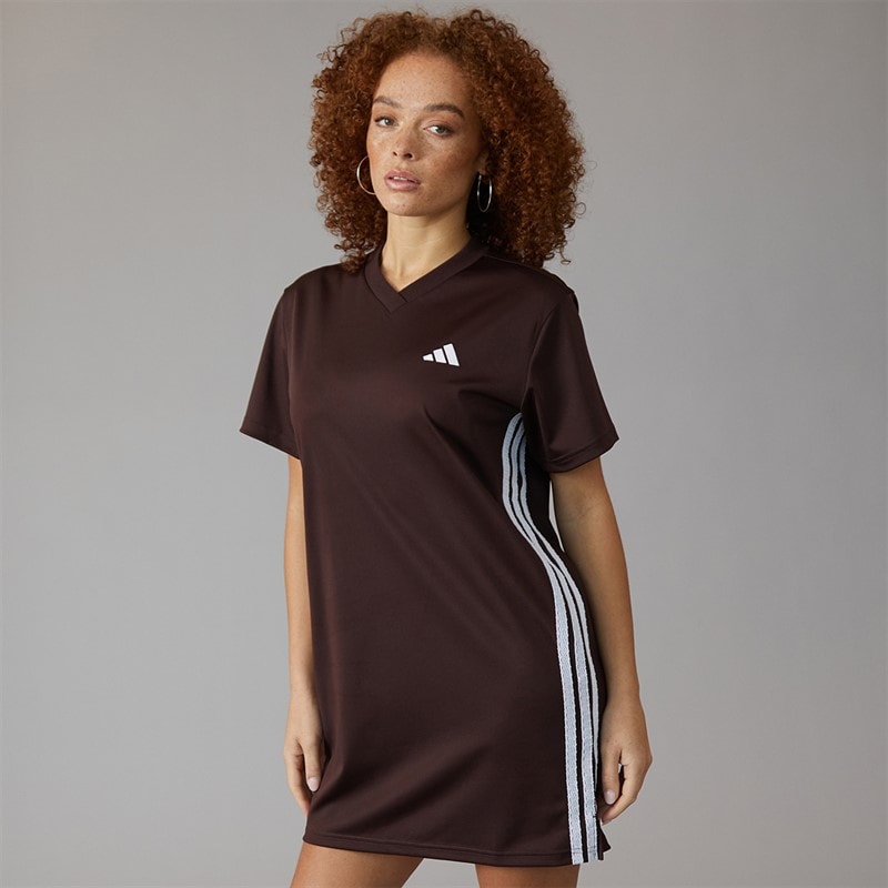 adidas Womens Sport Craft Shift Dress Shadow Brown
