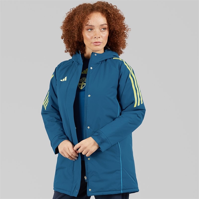 adidas Womens Tiro 24 Stadium Parka Jacket Legend Marine