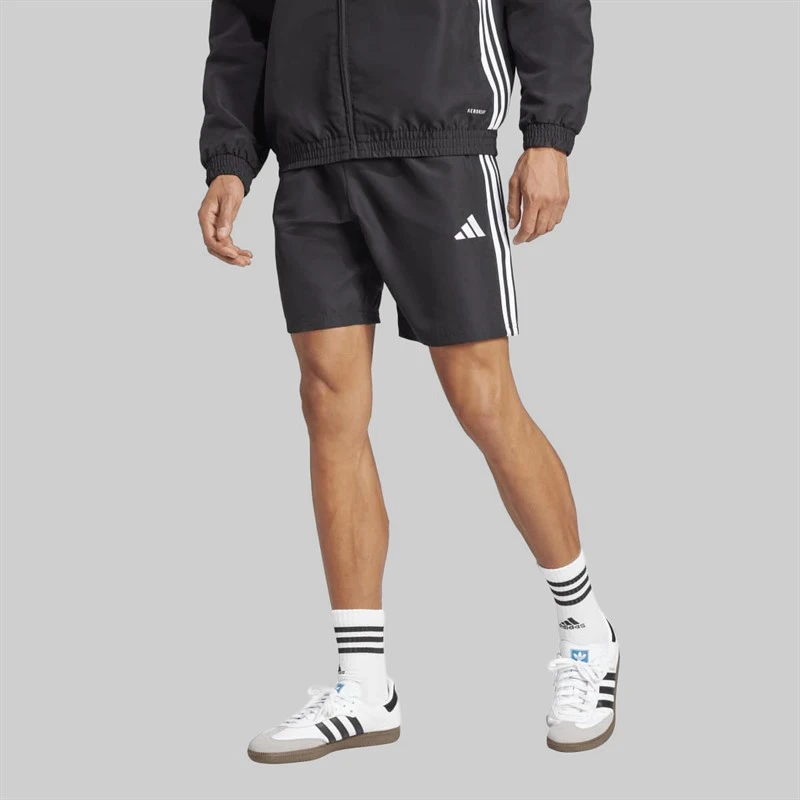adidas Mens Tiro 25 Essentials Woven Shorts Black/White