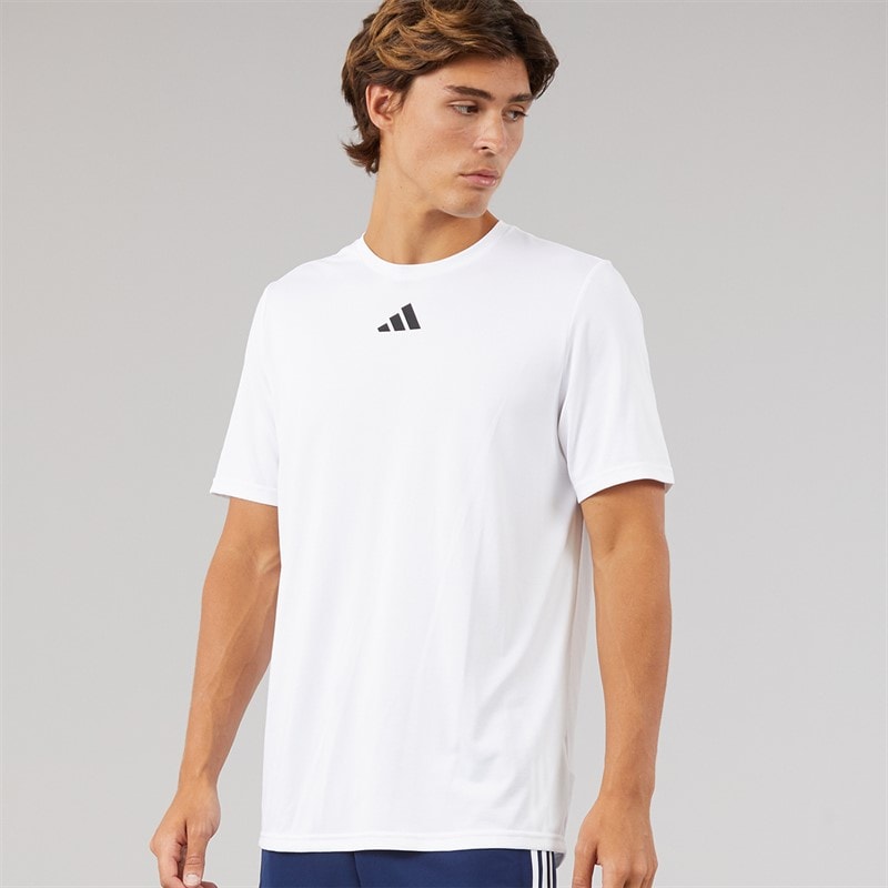 adidas Mens Pregame T-Shirt White/Black