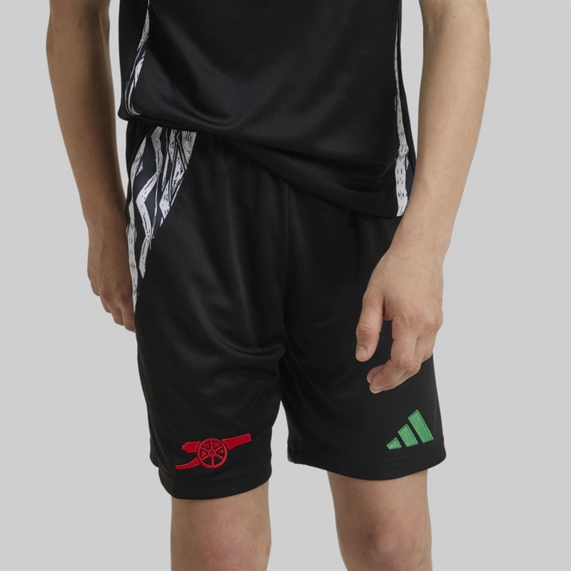adidas Junior Boys AFC Arsenal FC 24/25 Away Shorts Black