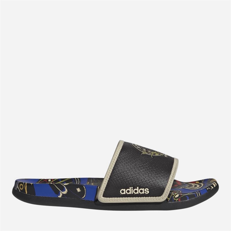 adidas Womens adidas X Farm Rio Adilette Comfort Sliders Core Black/Core Black/Core Black