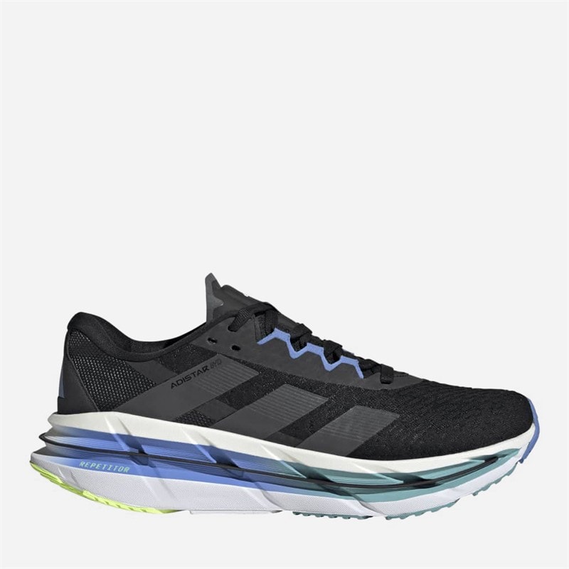 adidas Mens Adistar BYD Neutral Running Shoes Core Black/Grey Five/Blue Fusion