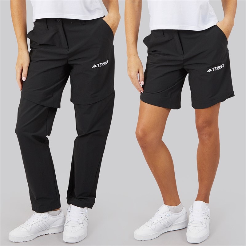 adidas Womens Terrex Zip Off Hiking Pants Black