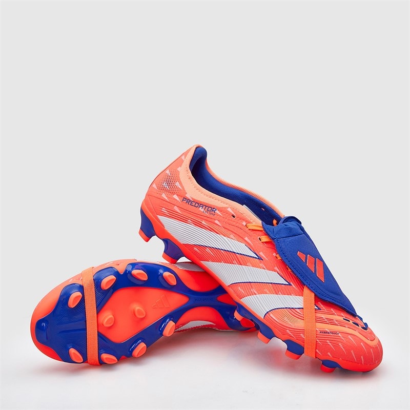 adidas Mens Predator Pro Fold-Over Tongue Coral Blaze Pack MG Multi Ground Football Boots Signal Coral/Cloud White/Beam Orange